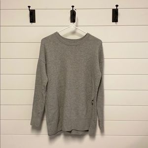 Gray crew neck sweater
